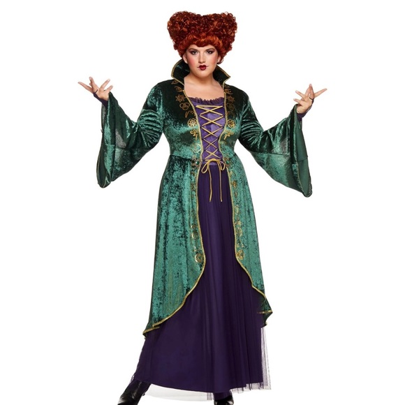 Spirit Halloween Adult Winifred Sanderson Hocus Pocus Costume with wig - Picture 4 of 5